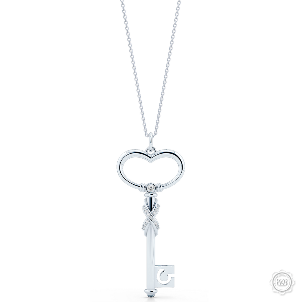 Infinity Heart Key Pendant BASHERT JEWELRY Bashert Jewelry